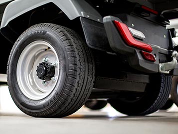 Reinforced rear axle