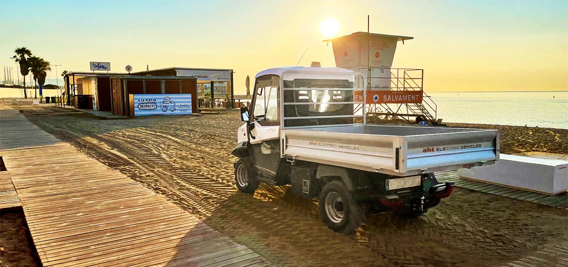 Electric vehicle on sand Alke'