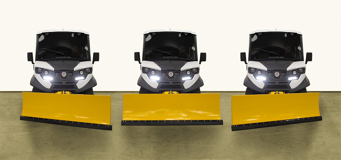 Utilityvoertuigen met sneeuwschuifblad ATX ALKE'